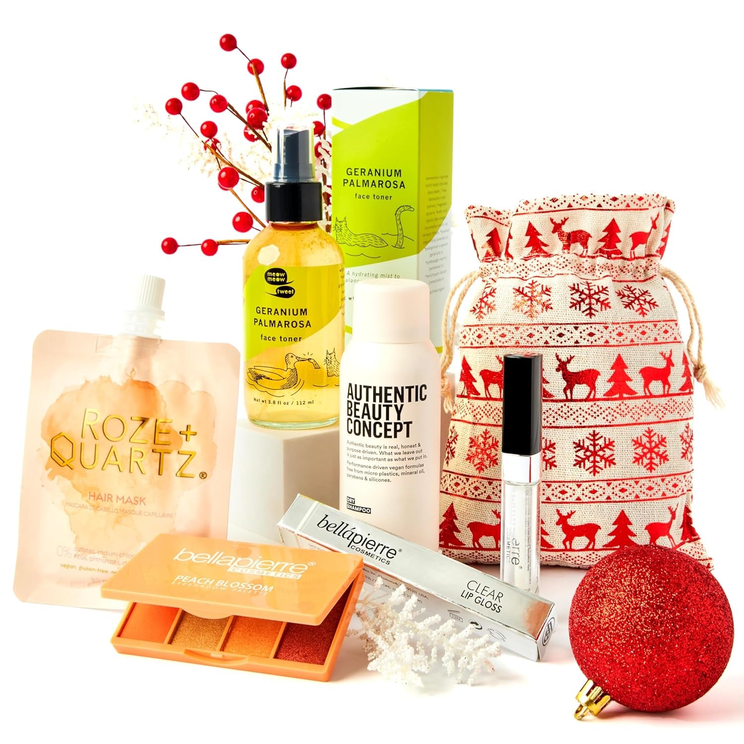 Winter Wellness Skin Rescue Kit – Luxury Skincare Gift Set for Women | Sunscreen, Hydro-Gel Eye Pads, Lip Balm, Scalp Treatment, Ice Roller, Herbal Teas & More | Christmas Stocking Stuffer