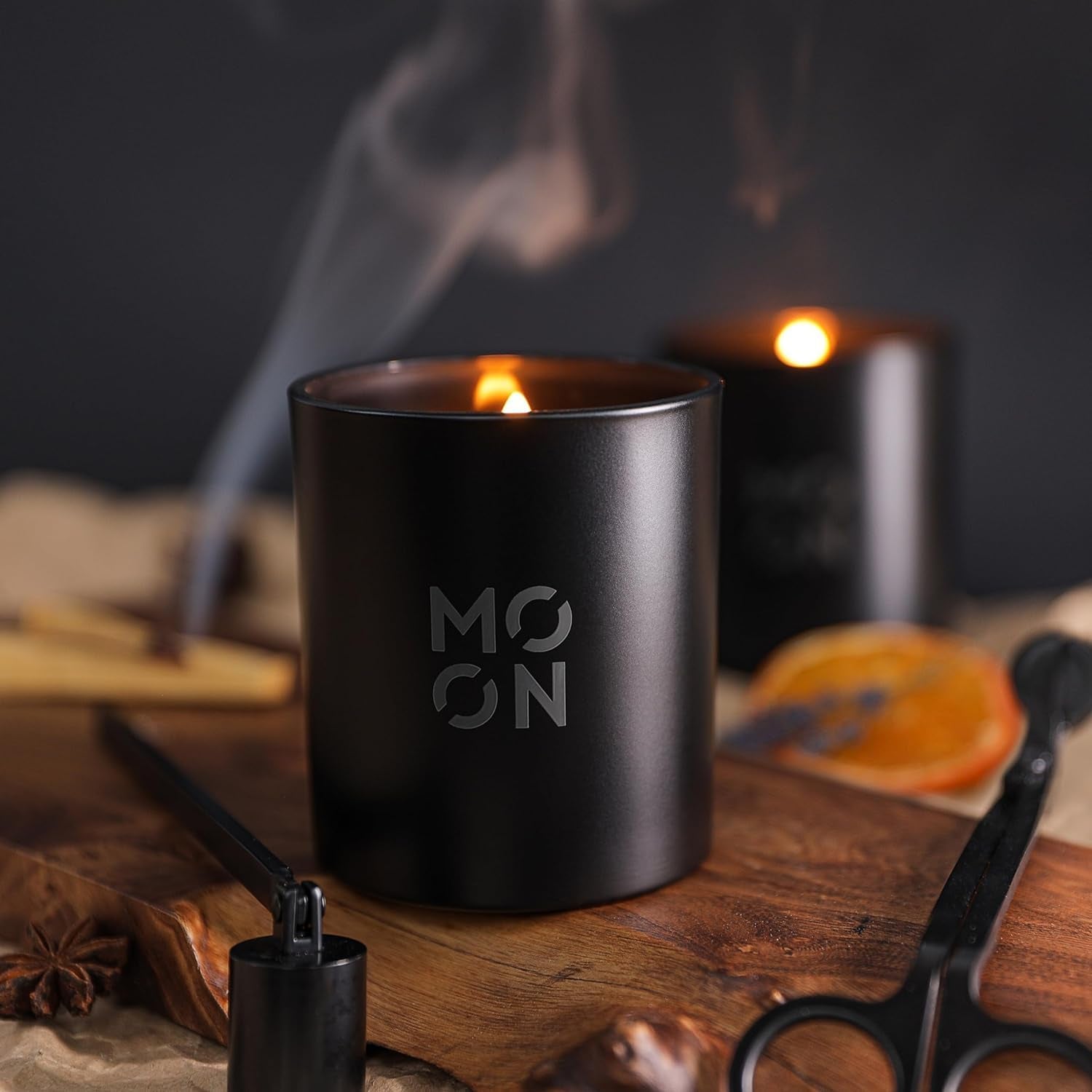 Coconut Scented Candle | Wood Wick | Clean Non Toxic | Luxury Candle | 8 Oz | 30 Hour Burn Time