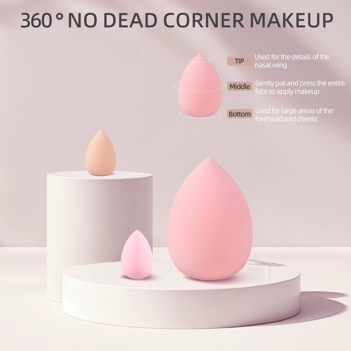 12-40PCS Makeup Tool Set Makeup Sponge Powder Puff Full Set Fluffy Makeup Brush Eyeshadow Brush Blush Brush Women Cosmetic Tool