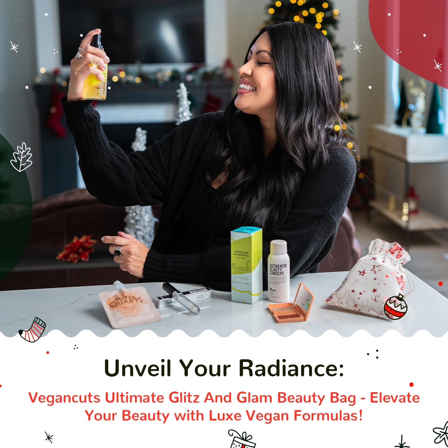 Winter Wellness Skin Rescue Kit – Luxury Skincare Gift Set for Women | Sunscreen, Hydro-Gel Eye Pads, Lip Balm, Scalp Treatment, Ice Roller, Herbal Teas & More | Christmas Stocking Stuffer